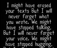 I will never forget