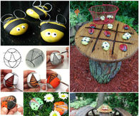 How to make a  bug tic tac toe garden table