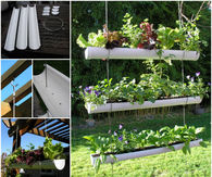 How to make a gutter garden