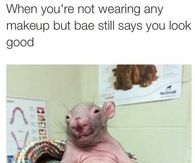 When your not