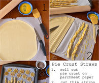 Pie Crust Drink Straw