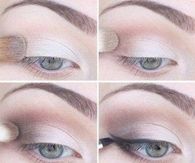 Natural eye makeup look