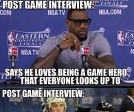 Post game interviews