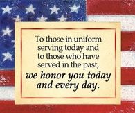 to those in uniform