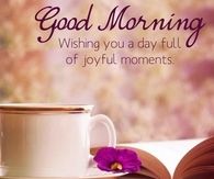 Good Morning Wishing you a day full of joyful moments