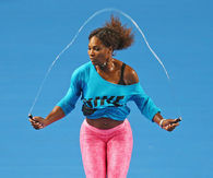 Serena Williams jump rope exercise