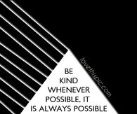 Be kind 