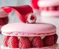 Raspberry Cream Macaroon