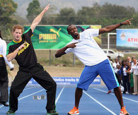 Harry and Bolt dance routine