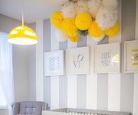 Gray and Yellow Babies Room