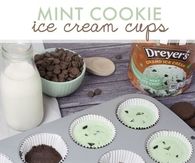 Mint Cookie Ice Cream Cupcake Recipe