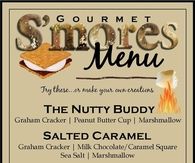 Gourmet Smores Menu