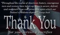 Thank you veterans
