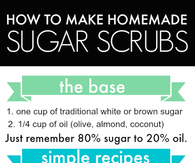 Easy to make sugar scrubs