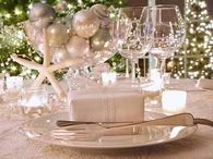 Christmas Ornament Table Decor