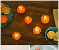 DIY Orange Star Candles