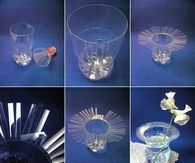 Plastic Bottle Flower Holder