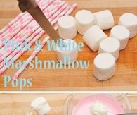Pink and White Marshmallow Pops