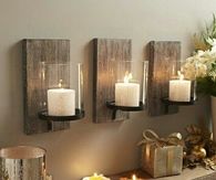 Wood Wall Candles