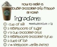 Chocolate Chip Frappe Recipe