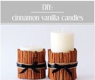 DIY Cinnamon Vanilla Candles