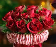 Candy Cane Vase