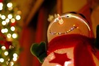 Glowing snowman