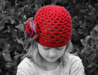 Red Kids Crochet hat