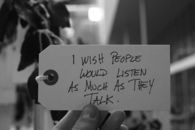 I wish people would listen