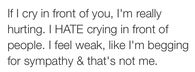 If I cry