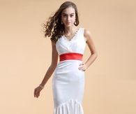 White Evening Dress