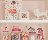 Organized Shelf Decor