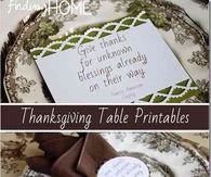 Thanksgiving table printables
