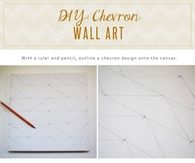 DIY Chevron Wall Art