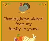 Thanksgiving Wishes from My Family to Yours