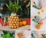 Making a champagne Pineapple