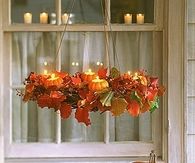 Pretty Mini Pumpkin Chandelier for Thanksgiving