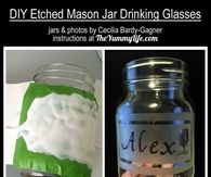 DIY Mason Jar Etching