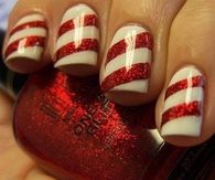 Candy Cane Nails