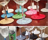 How to make glitter wine glasses