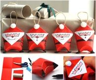 How to create a santa out of toilet paper rolls