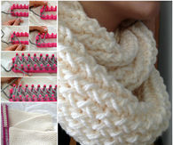 How to create a loom infinity scarf 