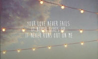 Love never fails