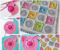 How to craft teddy bear squares