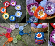Crafting and making DIY daisy crochets