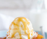 Recipe for a grilled doughnut and pears
