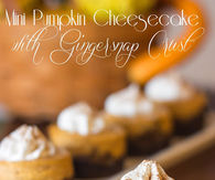 Recipe for mini pumpkin cheesecake
