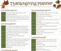 Thanksgiving Planner