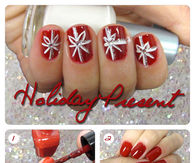 Holiday Present Nails