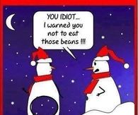 Snowmen Eating Beans